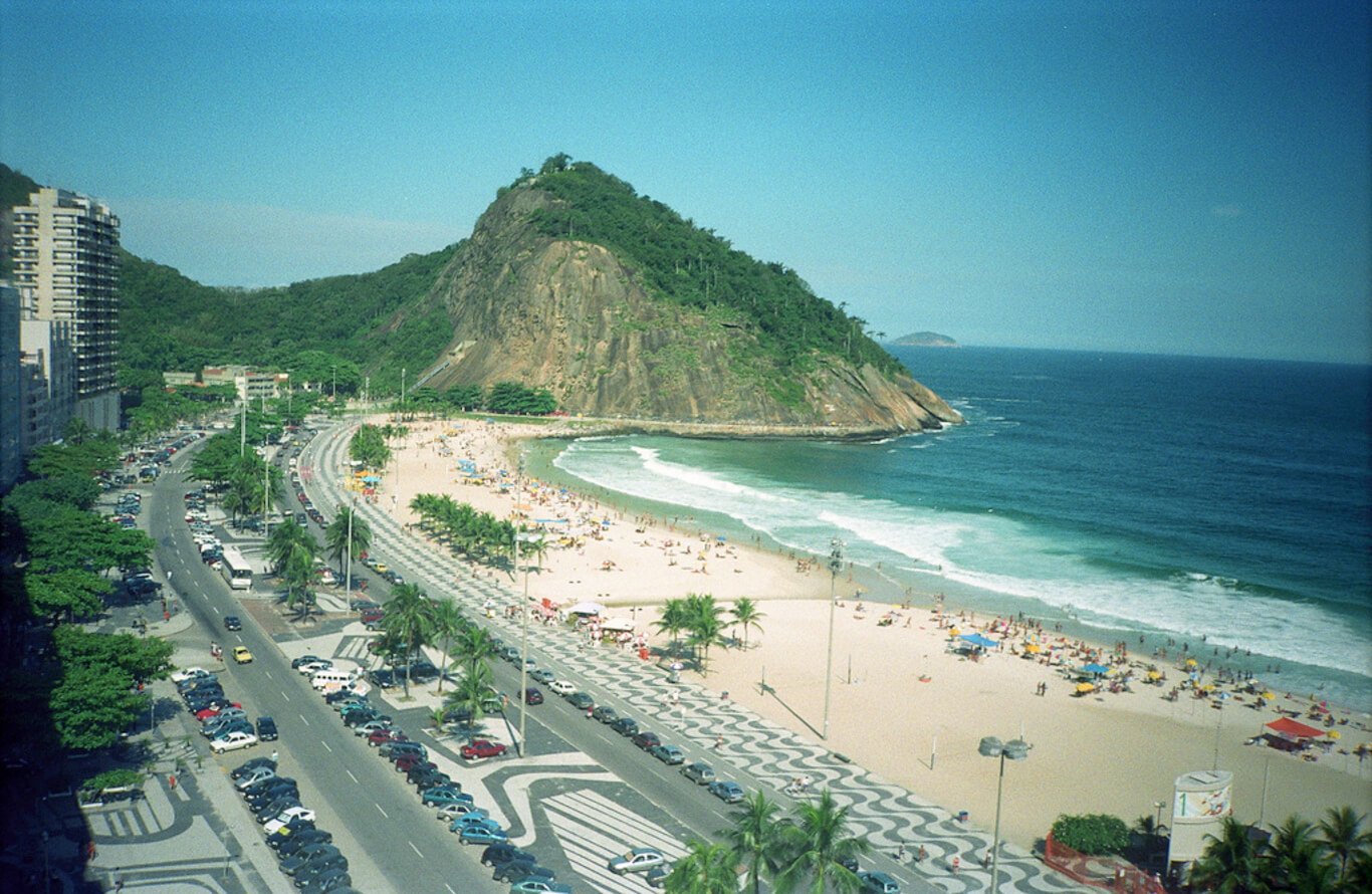 Praia do Leme no Rio de Janeiro