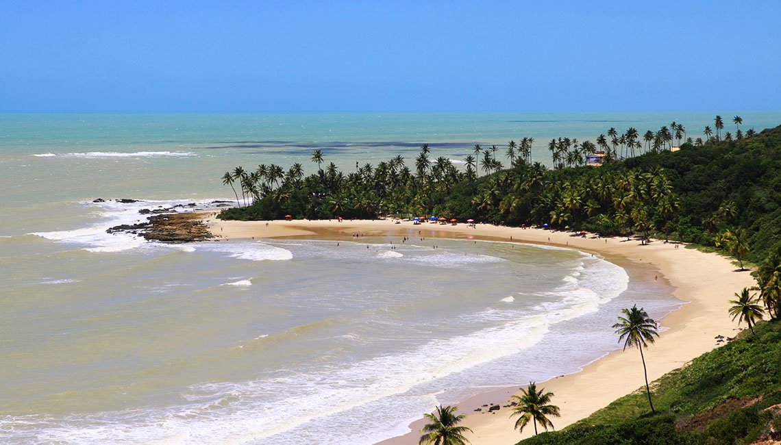 Praia Ponta de Lucena em Lucena.