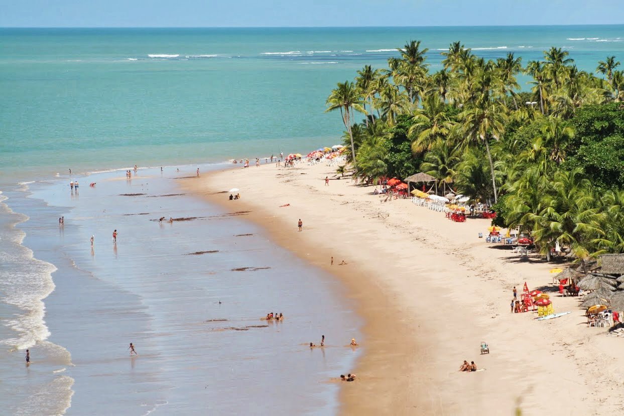Praia de Cabo Branco em João Pessoa. Paraíba