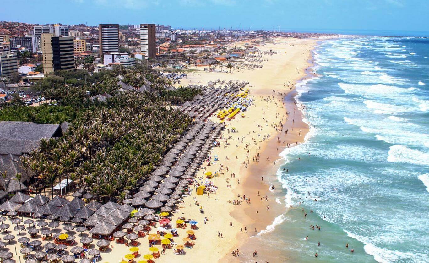 Praia do Futuro, em Fortaleza. Ceará