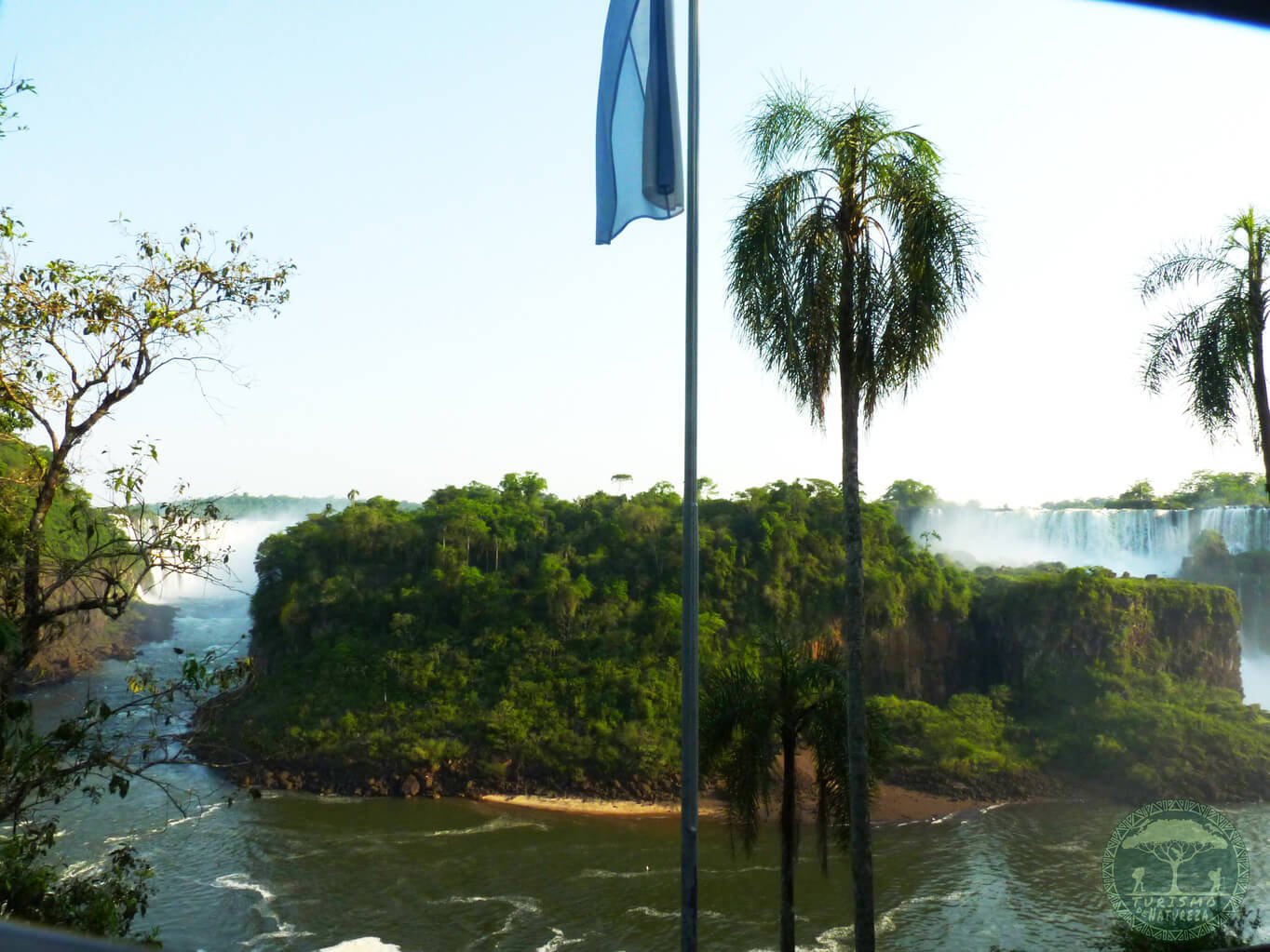 Ilha San Martin nas cataratas do Iguaçu na Argentina