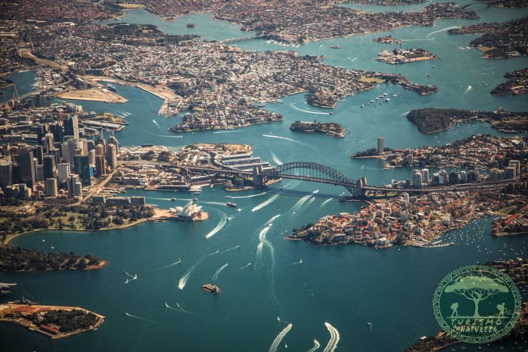 Baía de Sydney vista de cima
