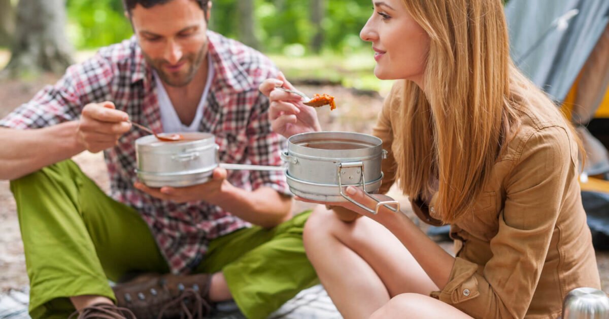 Utensílios de cozinha para camping