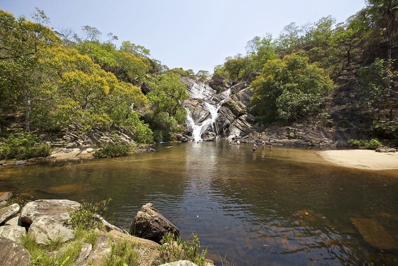 Cachoeira do Lázaro em Pirenópolis.