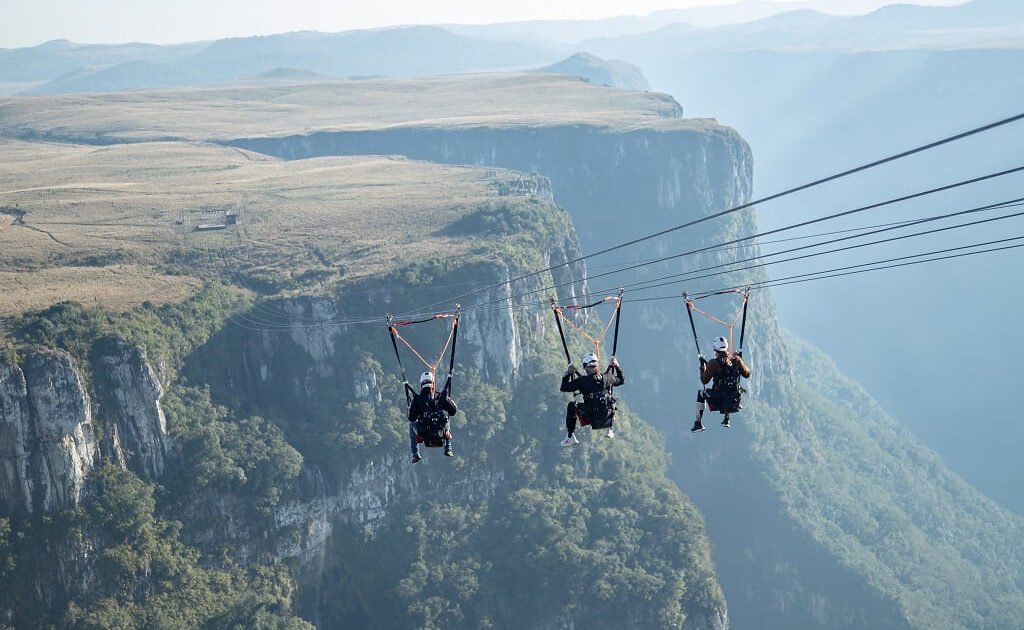 Tirolesa mais alta das Américas.