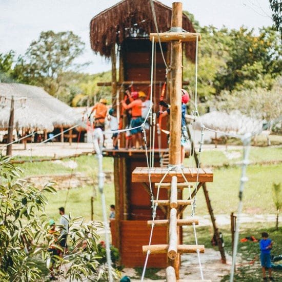 Arvorismo no Salto Corumbá.
