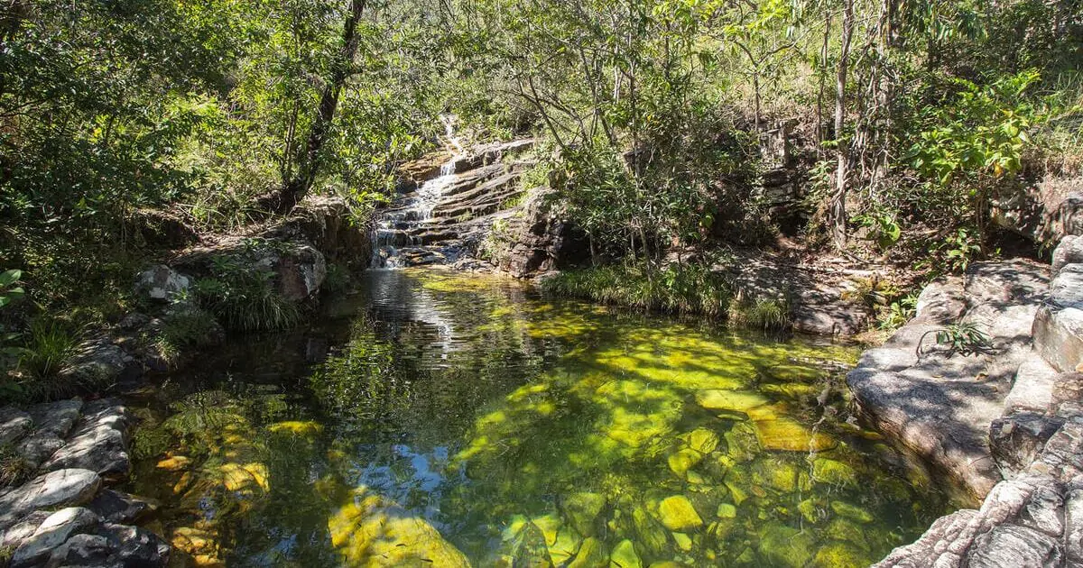 Dragons waterfall in Pirenopolis, Goias -Brazil