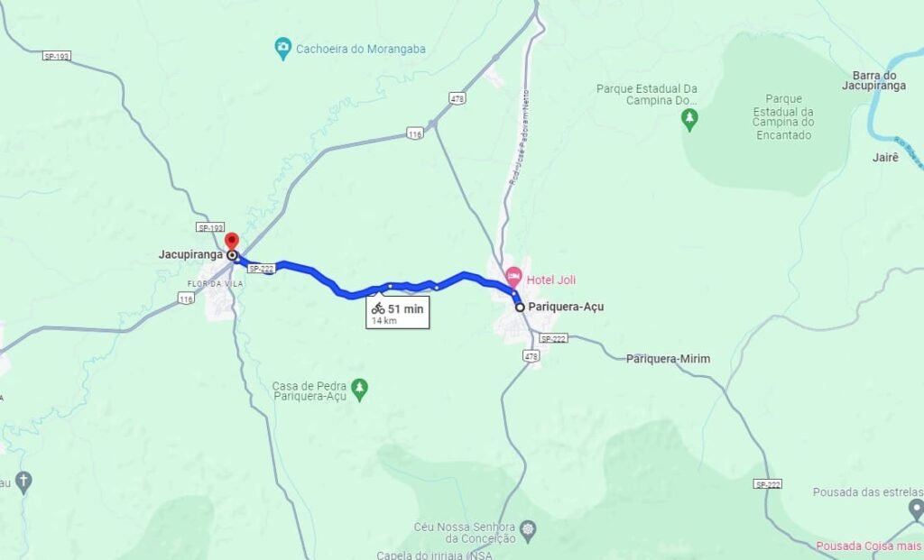 Trecho 3: Cicloturismo Pariquera-açu à Jacupiranga