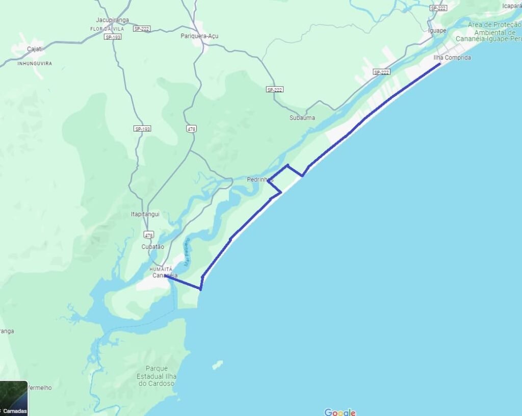 Trecho 5: Cicloturismo Cananeia à Ilha Comprida.