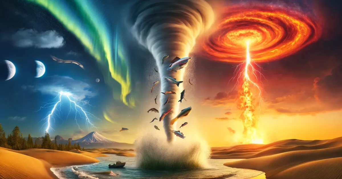Fenômenos meteorológicos raros e onde ocorrem