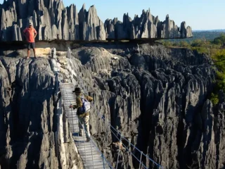 Paisagem deslumbrante dos Jardins de Pedra em Madagascar