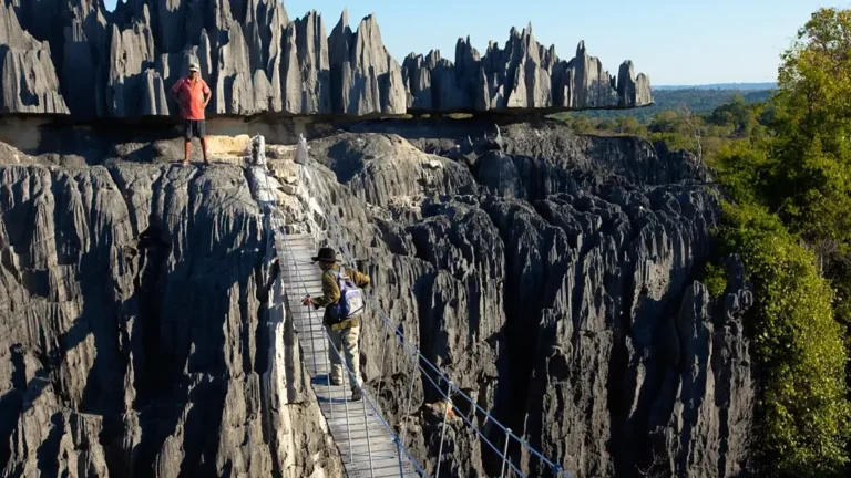 Paisagem deslumbrante dos Jardins de Pedra em Madagascar