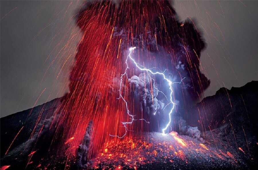 Vulcões mais ativos do mundo: Vulcão Sakurajima.