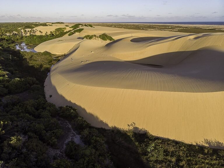Dunas de Pirambu em Sergipe.