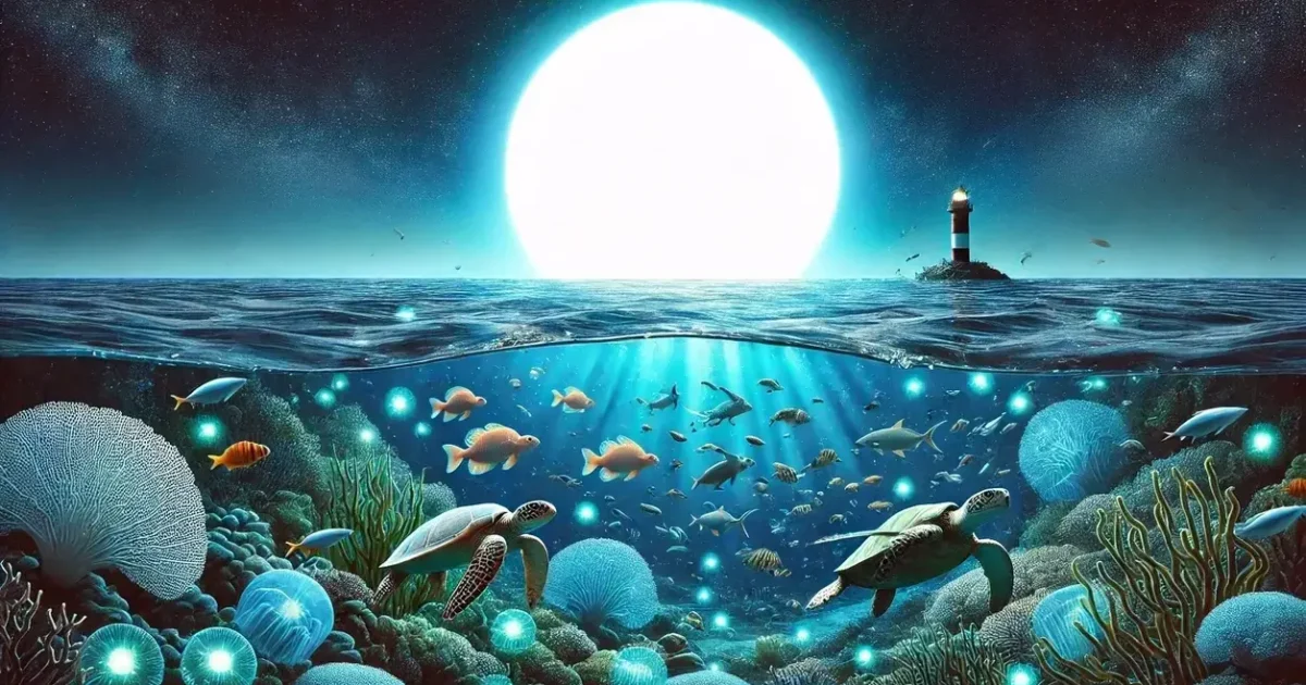 influência da lua nos ciclos de vida marinha