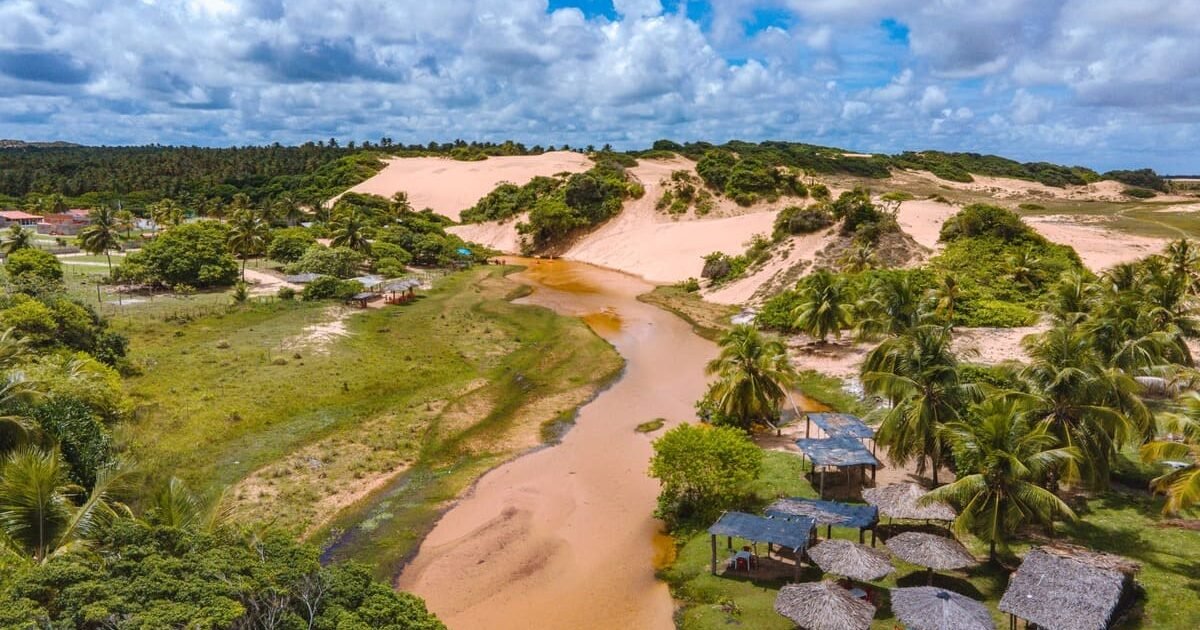 Lagoa Redonda em Pirambu.