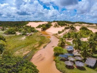 Lagoa Redonda em Pirambu.